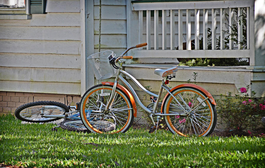 Orange Wheels Photograph by Linda Brown