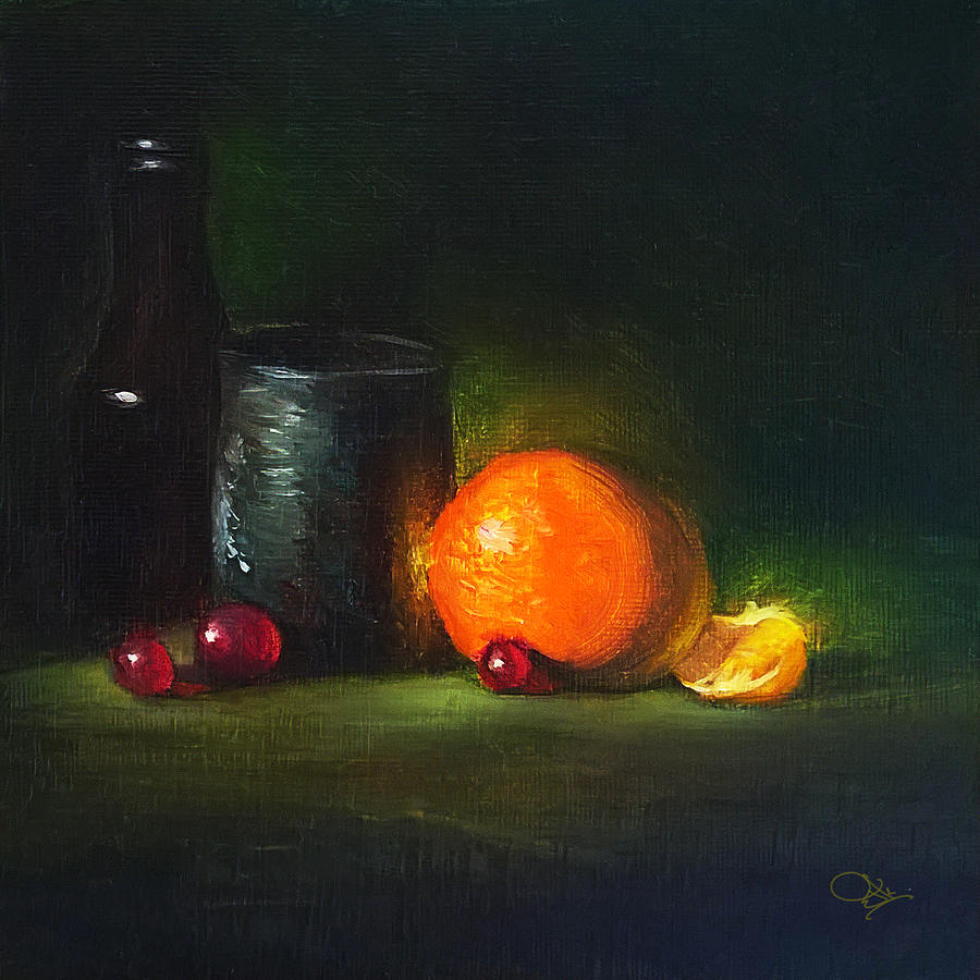 Orange With Can Painting by Jk - Fine Art America