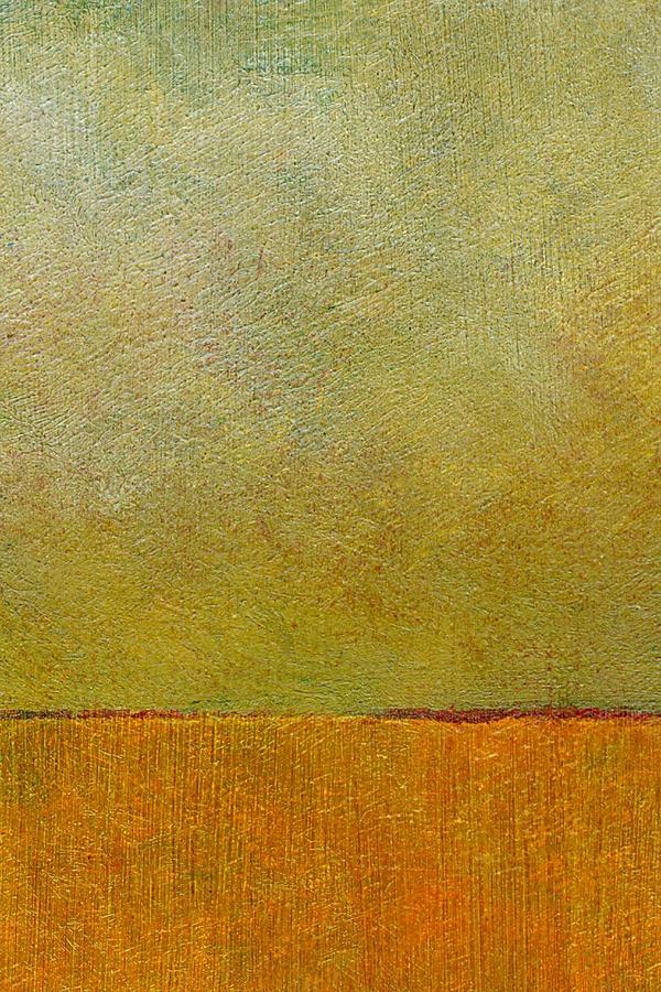 Vintage Painting - Orange with Red and Gold by Michelle Calkins