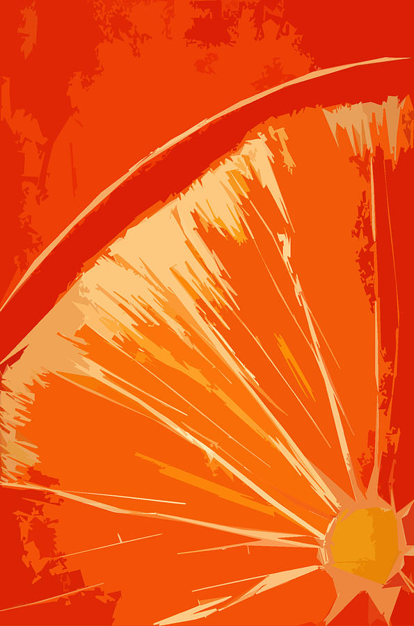 Orangeish Painting by Rhodes Rumsey
