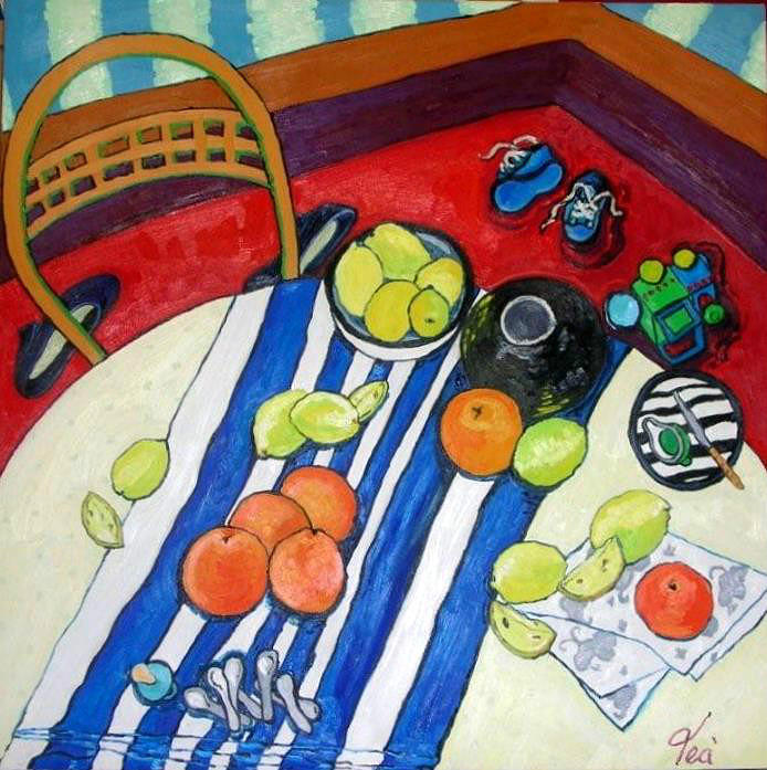 Oranges And Lemons Painting By Tea Ercoles