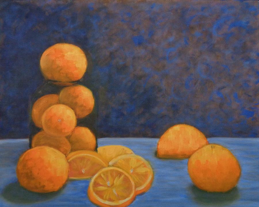 Oranges in a Jar Painting by Louis Noonburg - Fine Art America