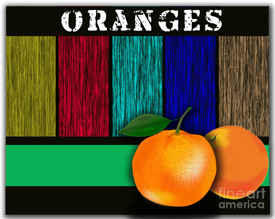 Oranges  Mixed Media by Marvin Blaine