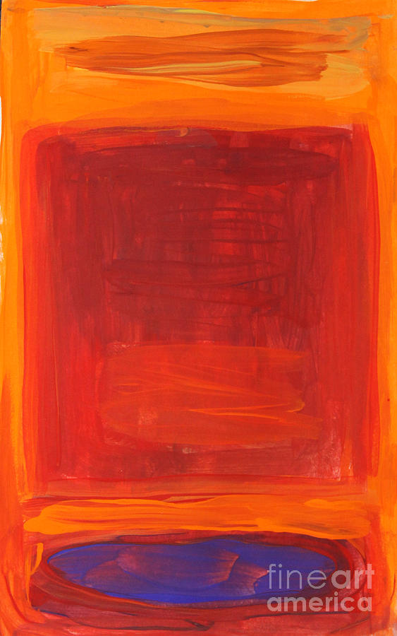 Oranges Reds Purples after Rothko Painting by Anne Cameron Cutri