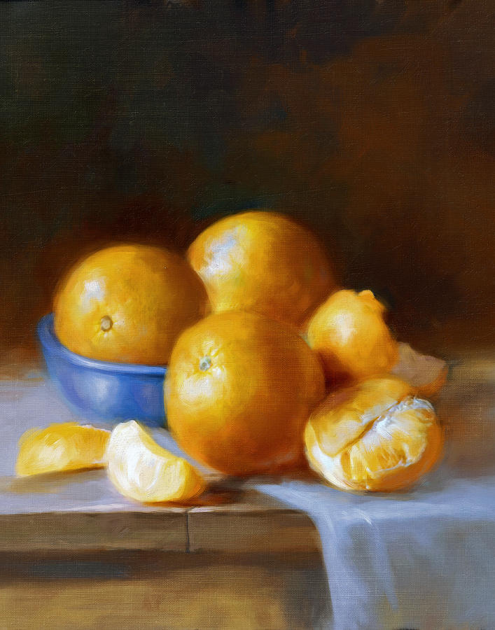 Still Life Painting - Oranges by Robert Papp