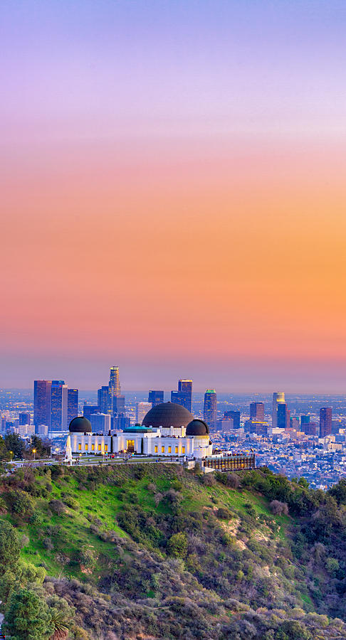 Los Angeles Photograph - Orangesicle Griffith Observatory by Scott Campbell
