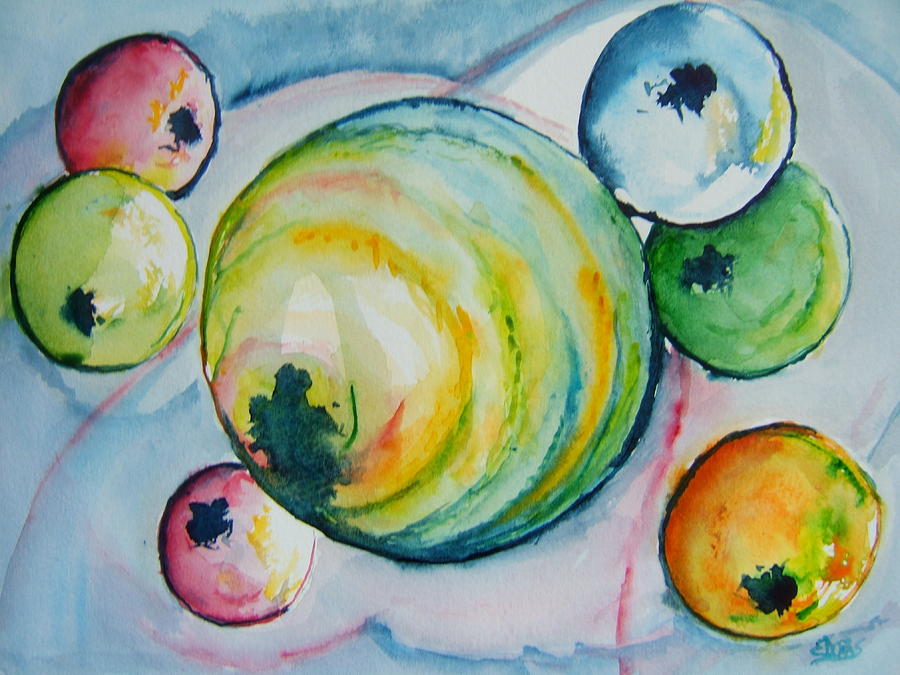 Orb Mentor Painting by Elaine Duras