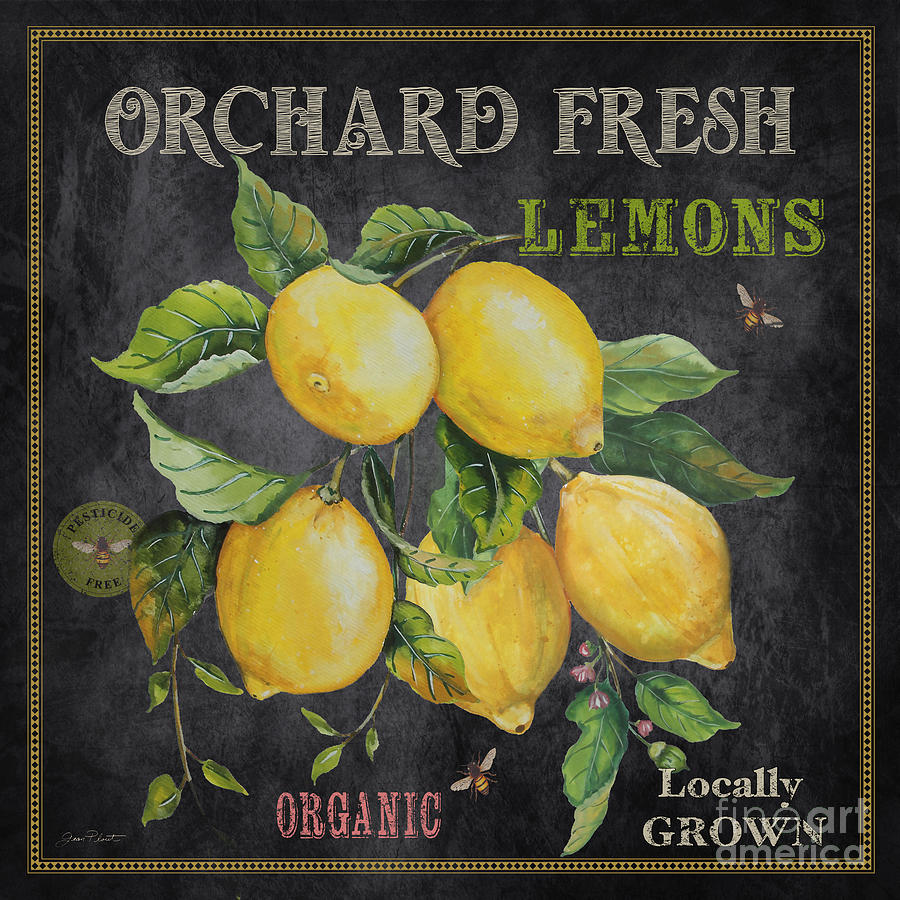 Orchard Fresh Lemons-JP2679 Painting by Jean Plout