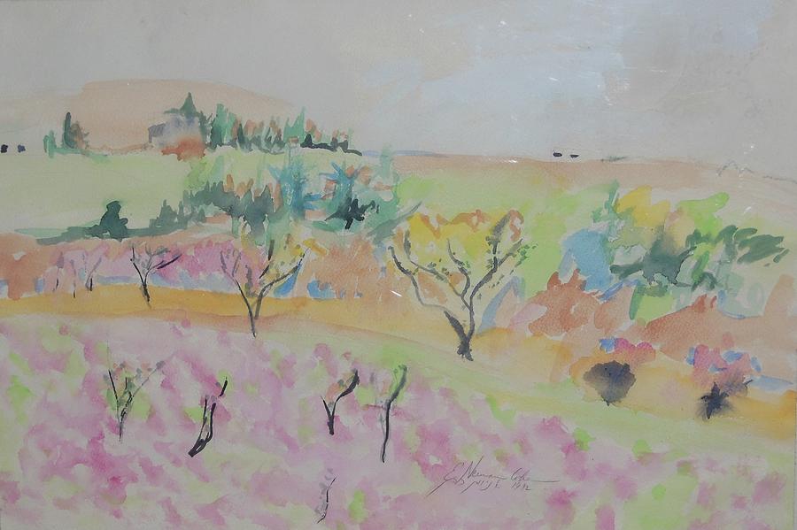 Orchard in Spring Painting by Esther Newman-Cohen