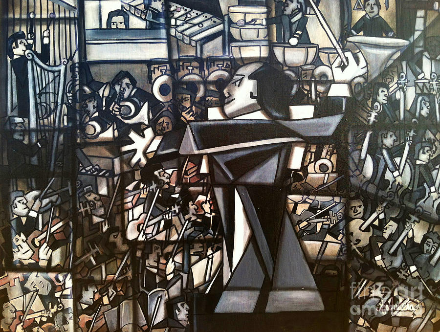 3-d Painting - Orchestra by Ruben Archuleta - Art Gallery