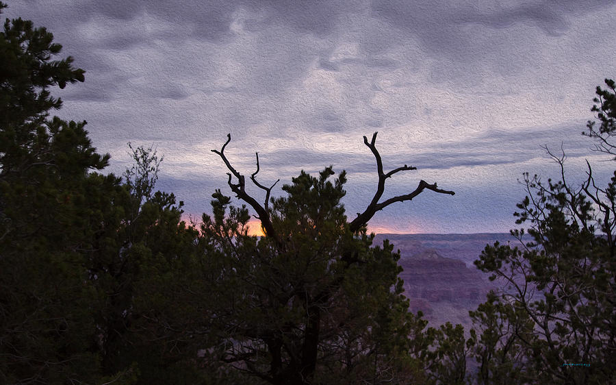 Orchestrating a Sunset at the Grand Canyon Photograph by John M Bailey