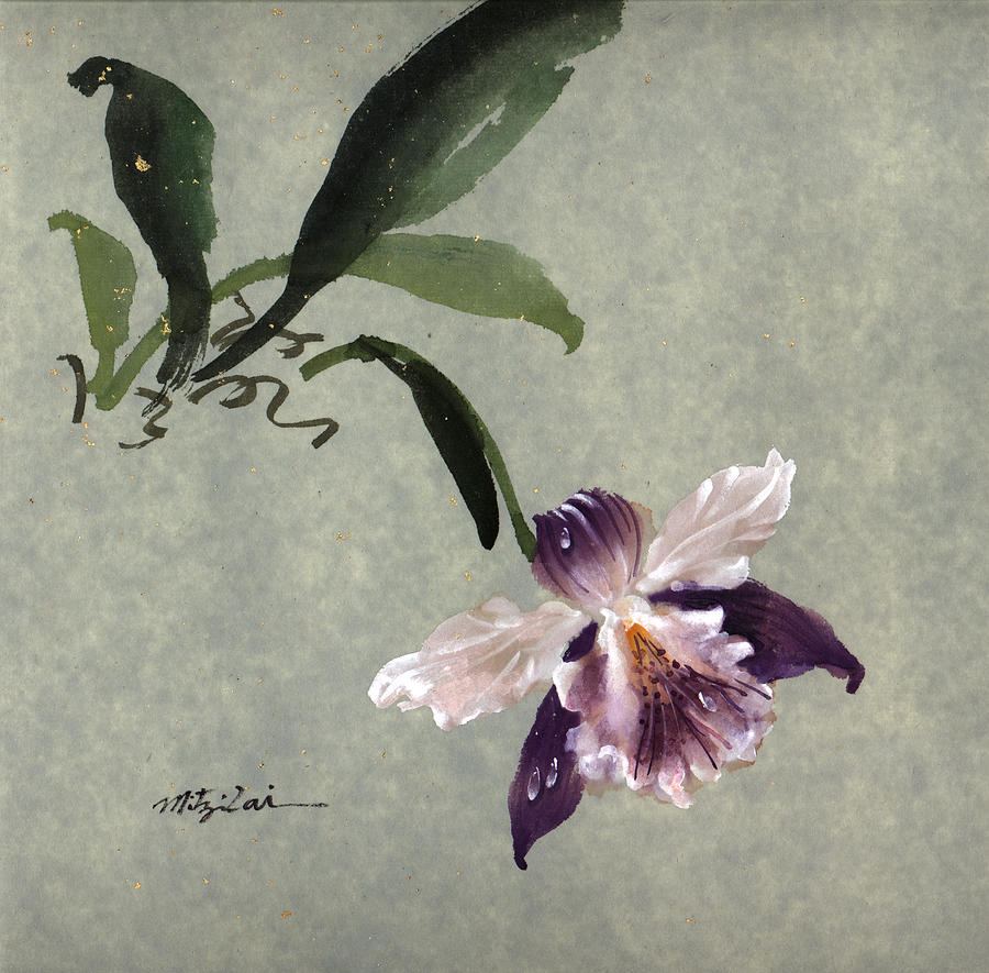 Orchid Painting - Orchid B by Mitzi Lai