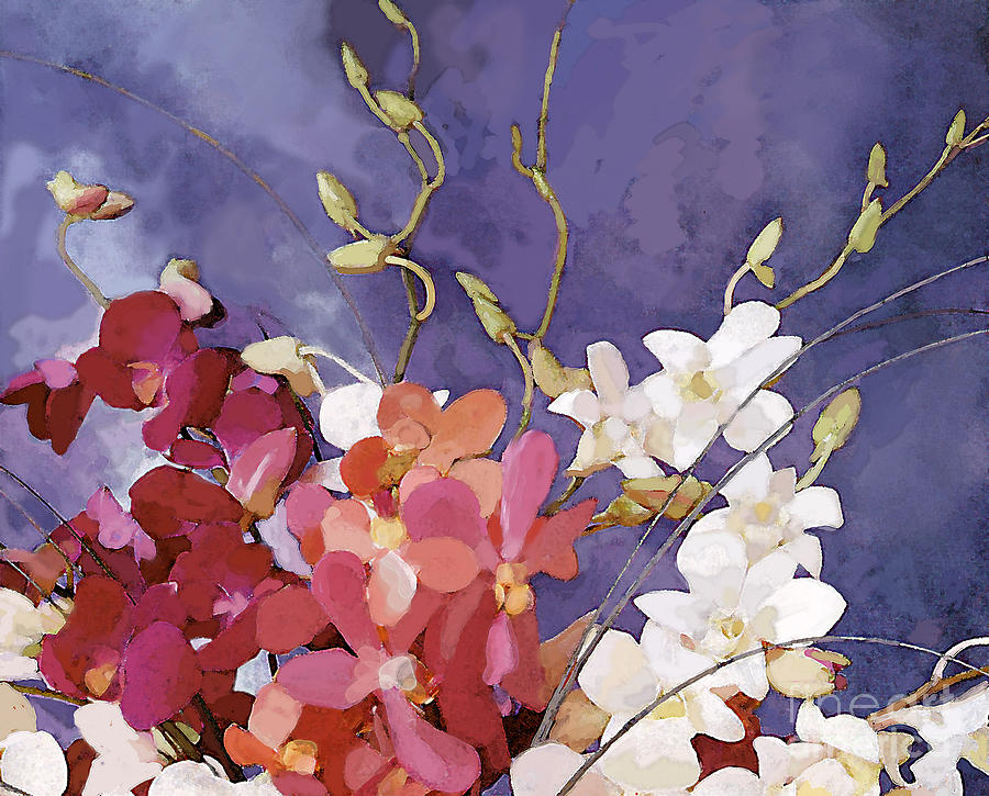 Nature Painting - Orchid Bouquet by Ursula Freer