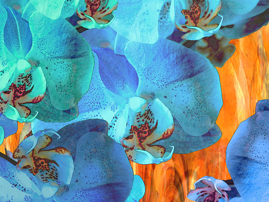 Flower Photograph - Orchid Cascade by Lynda Lehmann