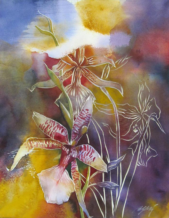 Orchid For The New Year Painting by Alfred Ng
