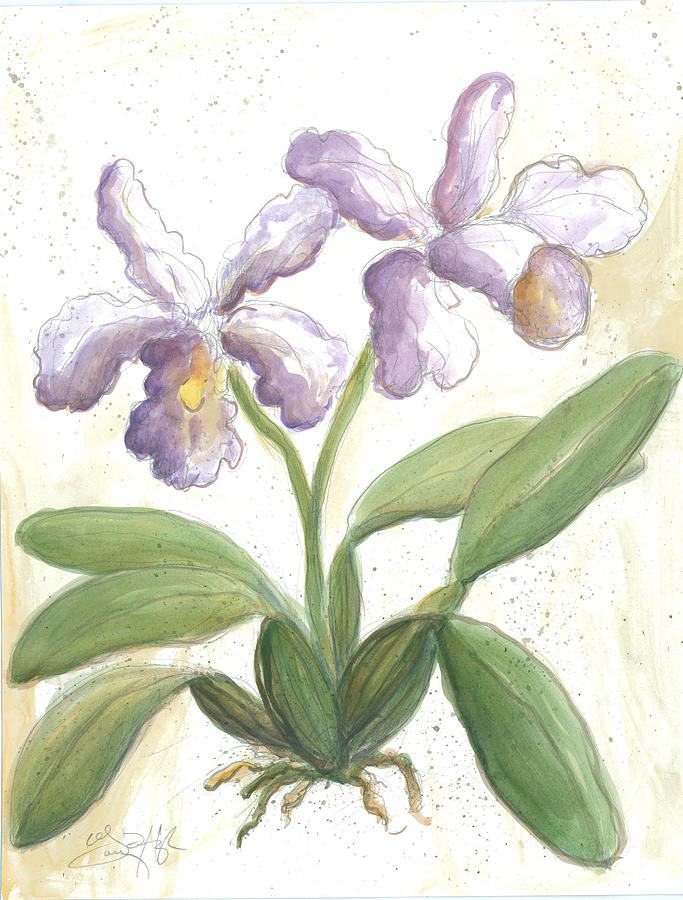 Orchid Painting by Gerry High