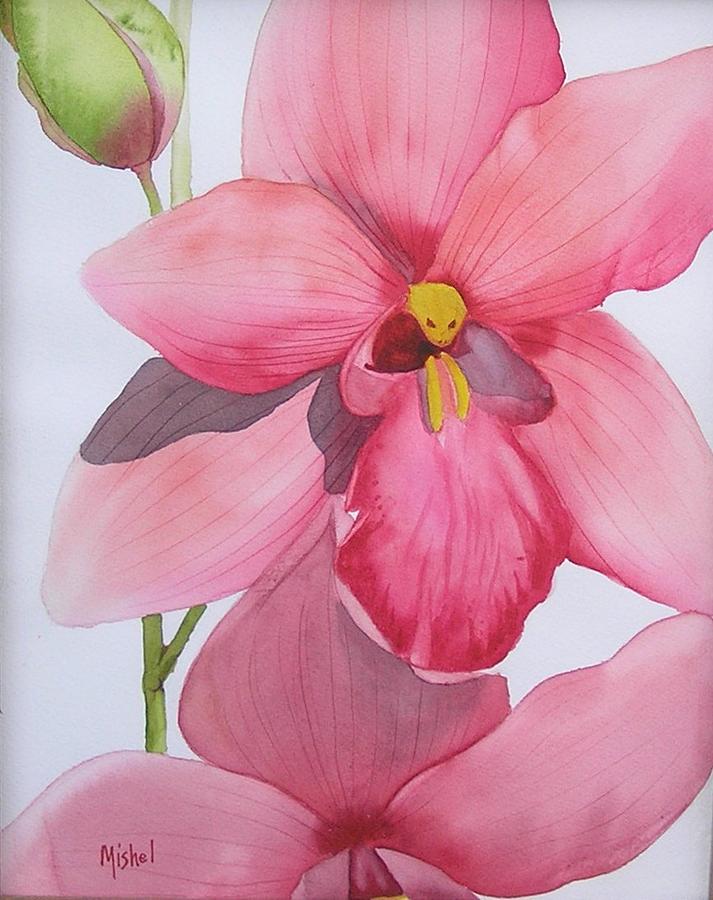 Orchid Painting by Mishel Vanderten