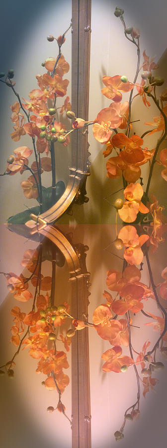 Orchid Mixed Media - Orchid Reflections by Michelle Hoshino