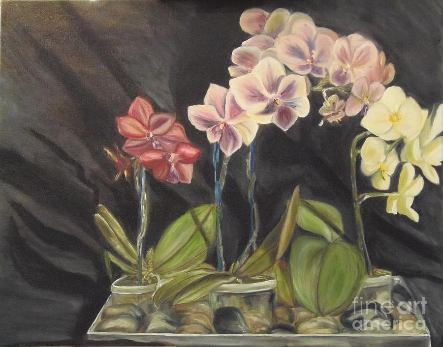 Flower Painting - Orchids by Isabel Honkonen
