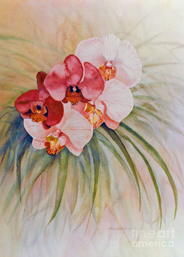 Orchids Painting by Patricia Tierney