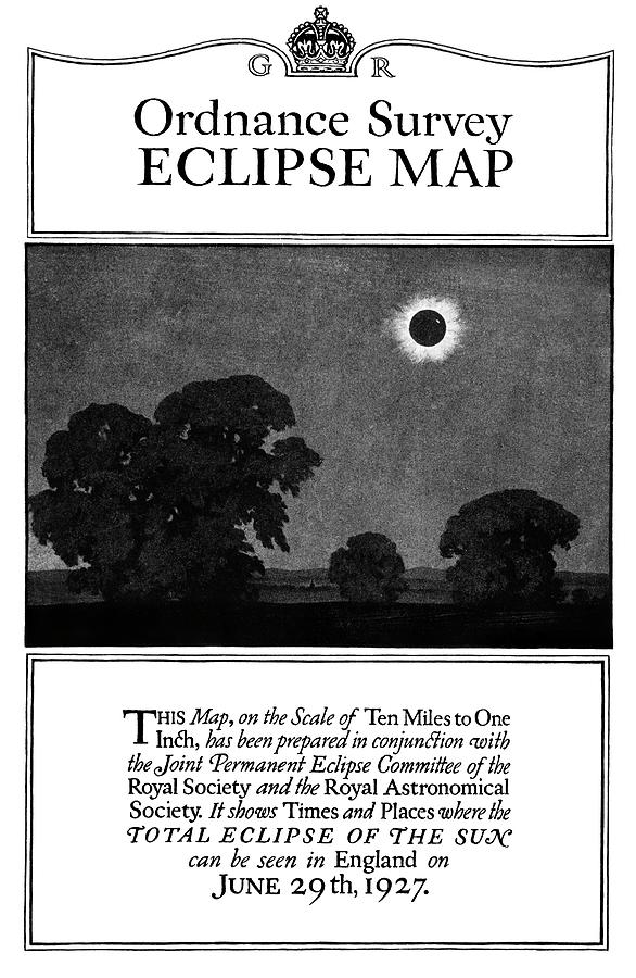 Front Cover Photograph - Ordnance Survey Eclipse Map Cover by Royal Astronomical Society/science Photo Library Front Cover Photograph - Ordnance Survey Eclipse Map Cover by Royal Astronomical Society/science Photo Library