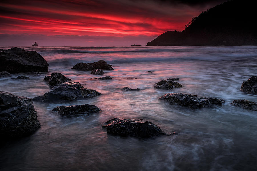 Sunset Photograph - Oregon Afterglow by Rick Berk
