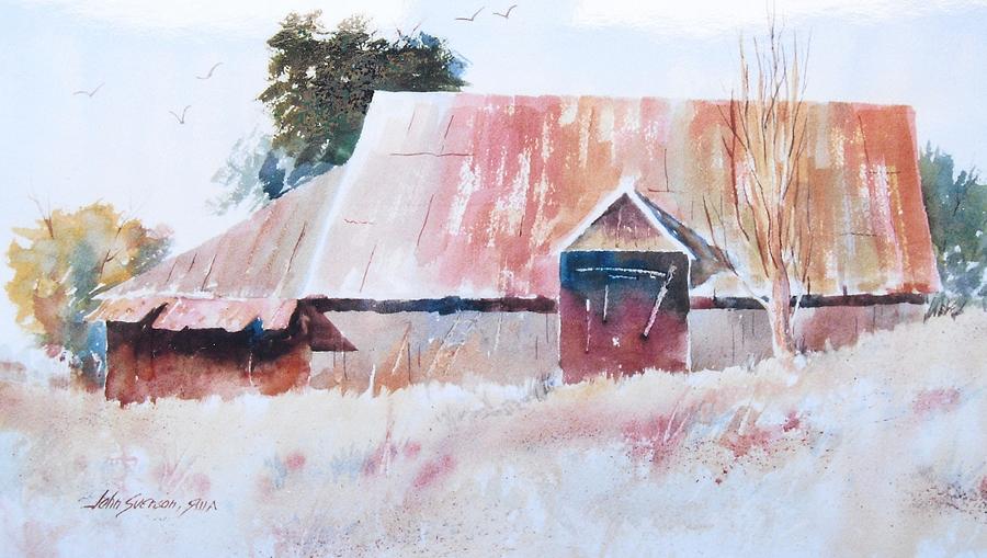 Oregon Barn Painting by John Svenson