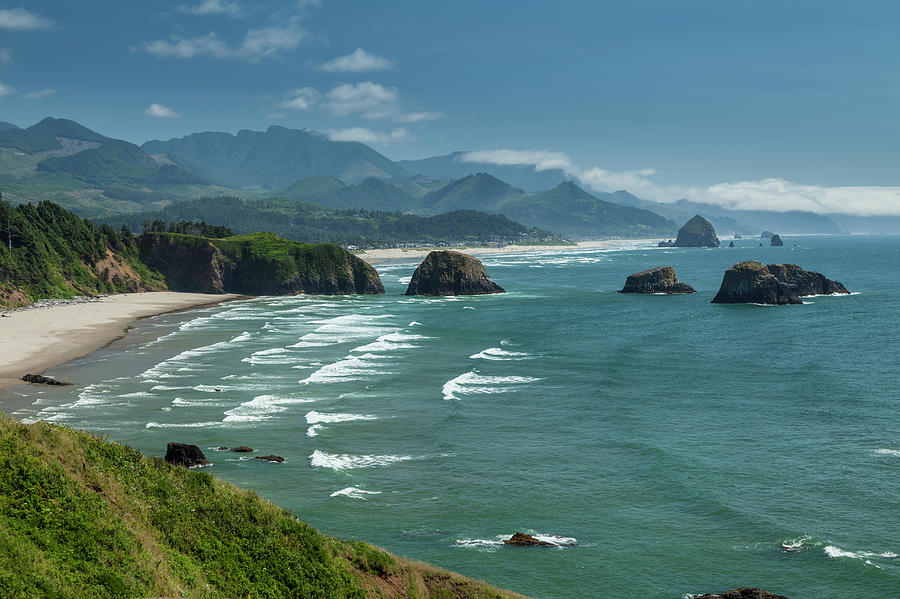 Oregon Coast, Rock Formations In The Photograph by Jeff Hunter