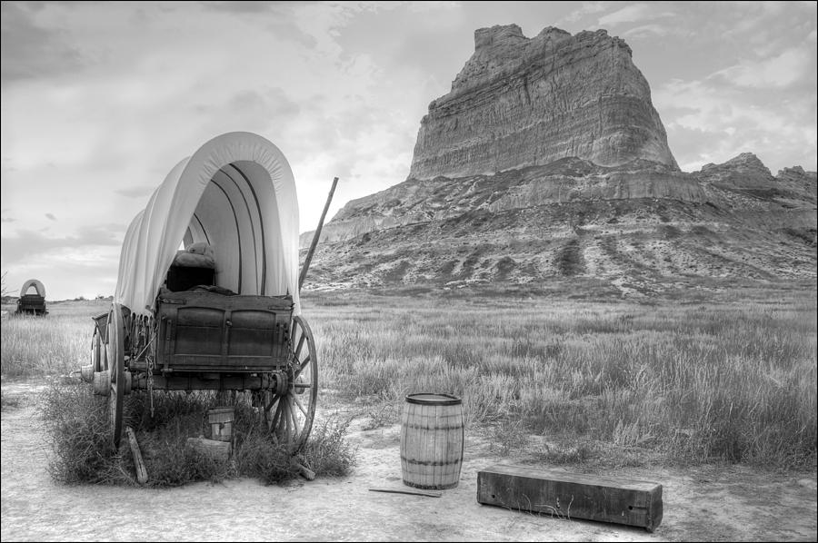 Oregon Trail at Scottsbluff National Monument Photograph by Geraldine Alexander