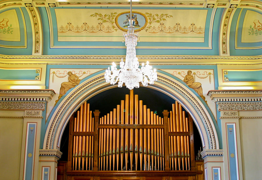 Organ and ceiling Photograph by Jenny Setchell