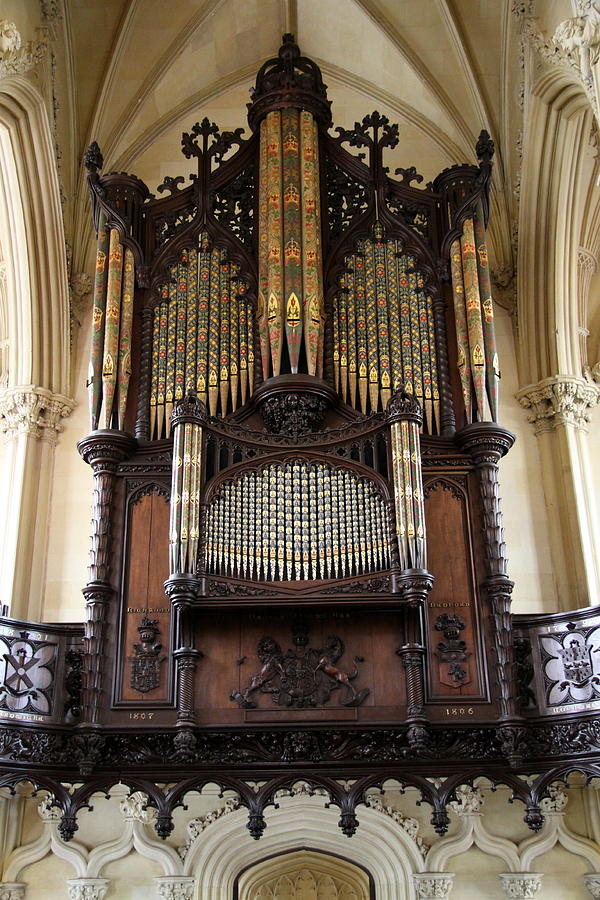 Organ Photograph - Organ Chapel Royal - Dublin Castle by Christiane Schulze Art And Photography