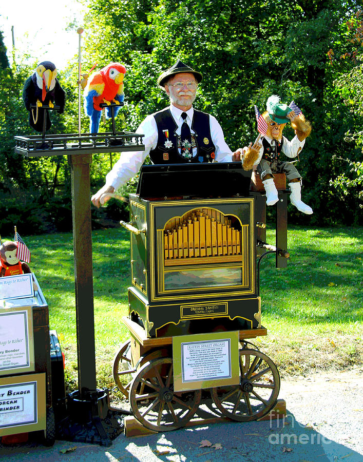 Organ Grinder Photograph by Larry Oskin