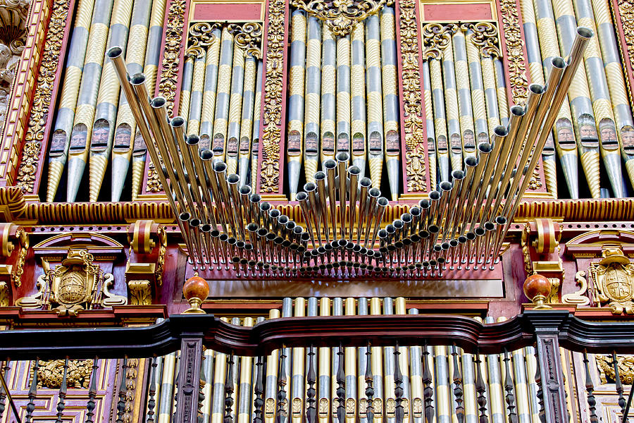 Organ in Cordoba Cathedral Photograph by Artur Bogacki