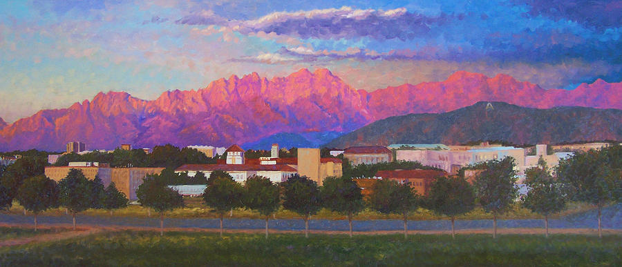 New Mexico State University Painting - Organ Mountains by Abel DeLaRosa