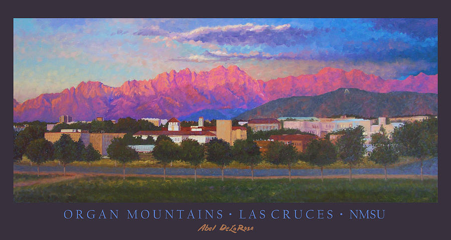 Organ Mountains-Poster Painting by Abel DeLaRosa