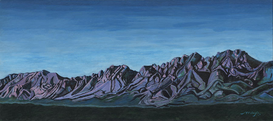 Organ Mountains from Ft. Fillmore Road Painting by Illusions Maya Organ Mountains from Ft. Fillmore Road Painting by Illusions Maya
