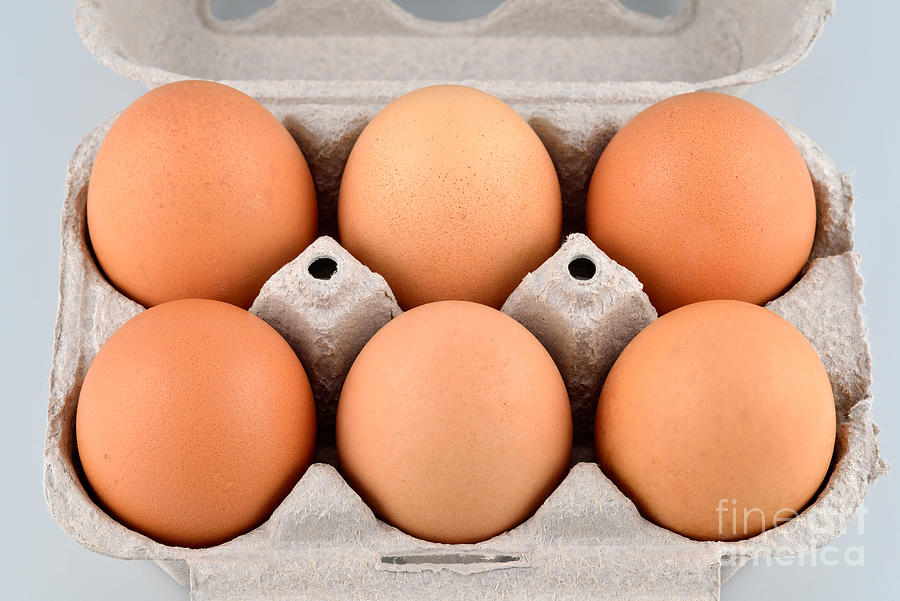 Egg Photograph - Organic eggs by George Atsametakis