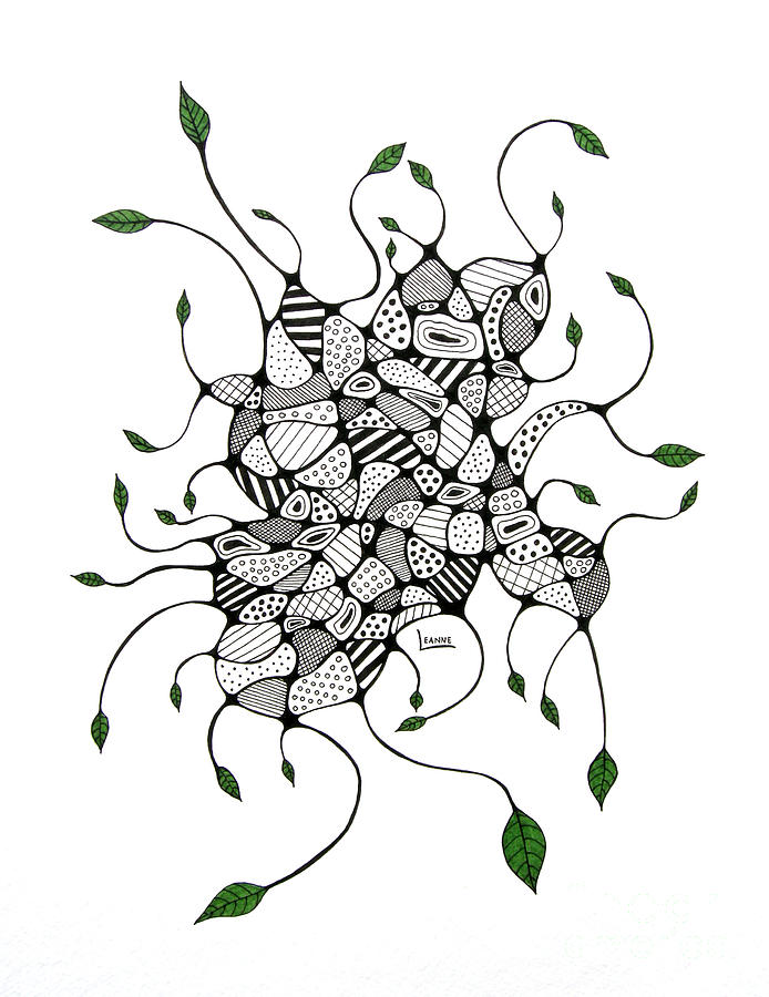 Organic Drawing by Leanne Karlstrom Pixels
