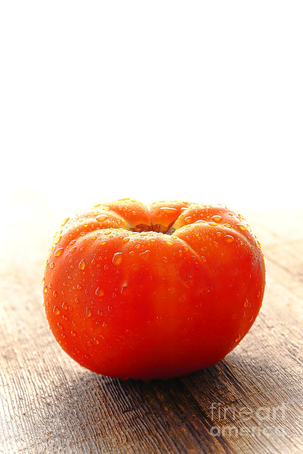 Tomato Photograph - Organic Red by Olivier Le Queinec