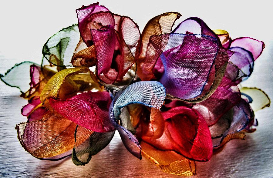Nature Photograph - Organza Petals by Marianna Mills
