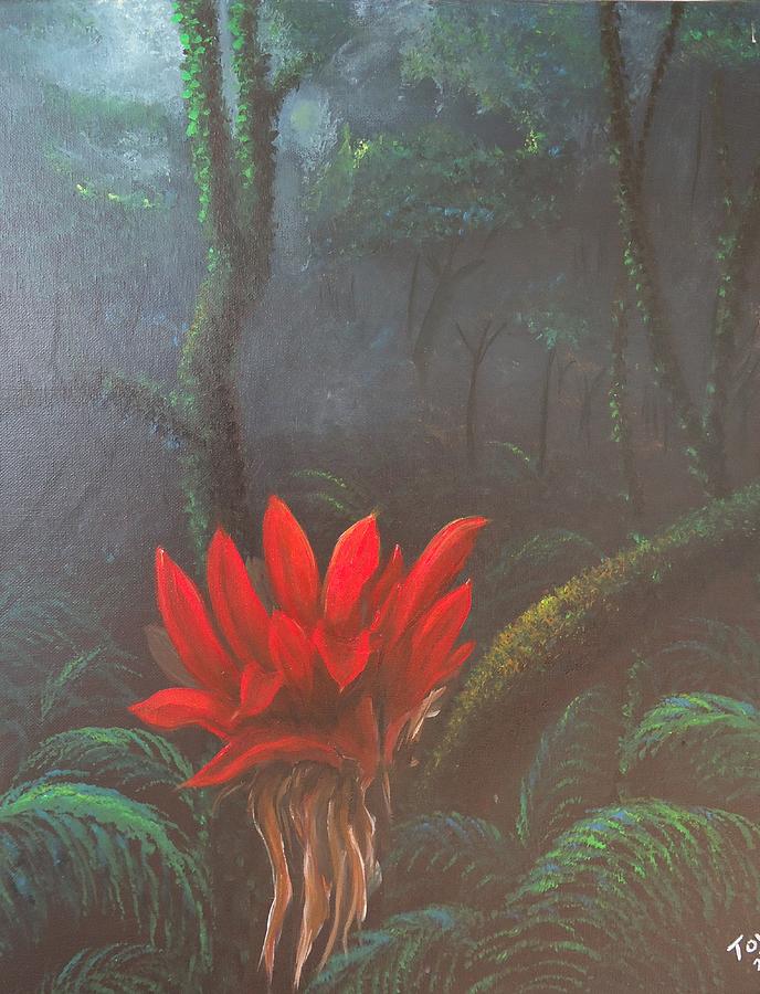 Flowers Still Life Painting - Orgullosa Mia by Toyo Perez