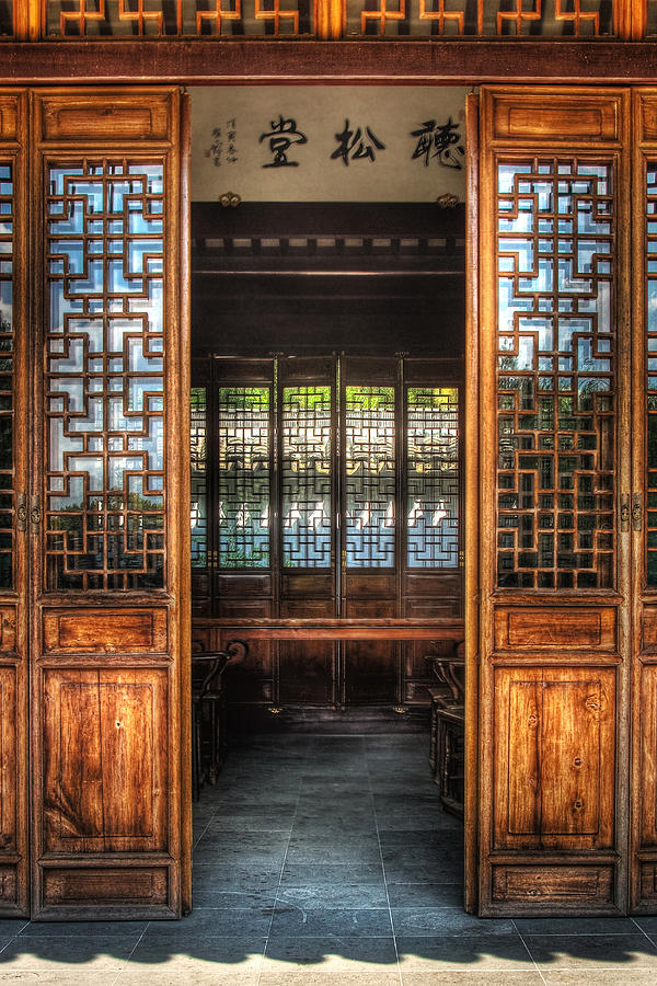 Orient - Door - The temple doors Photograph by Mike Savad