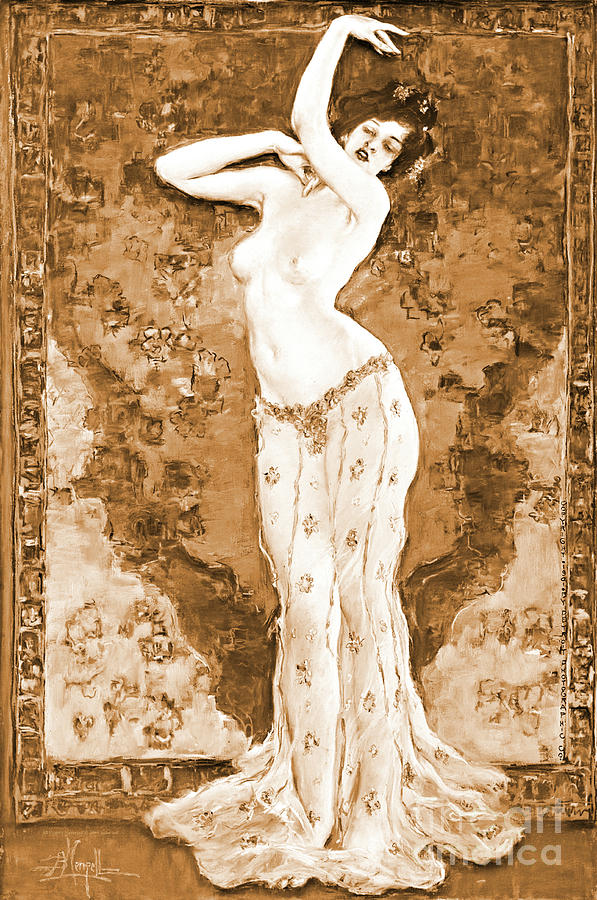 Oriental Dancer 1901 Photograph by Padre Art
