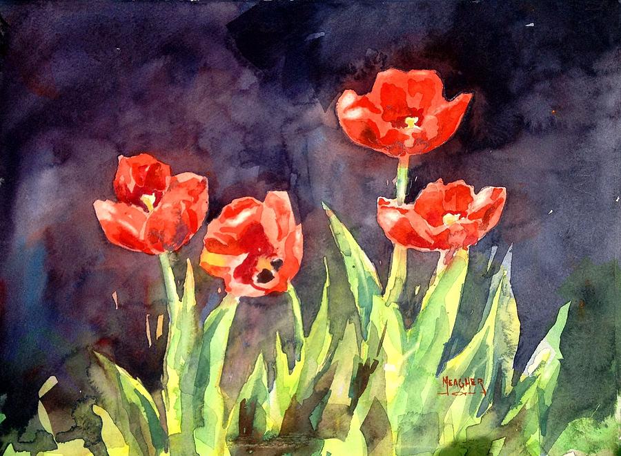 Augusta Painting - Oriental Poppies by Spencer Meagher