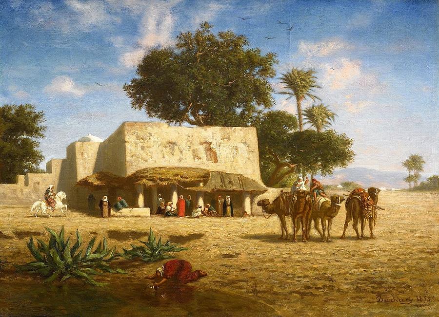 Orientalist Landscape Painting by Celestial Images