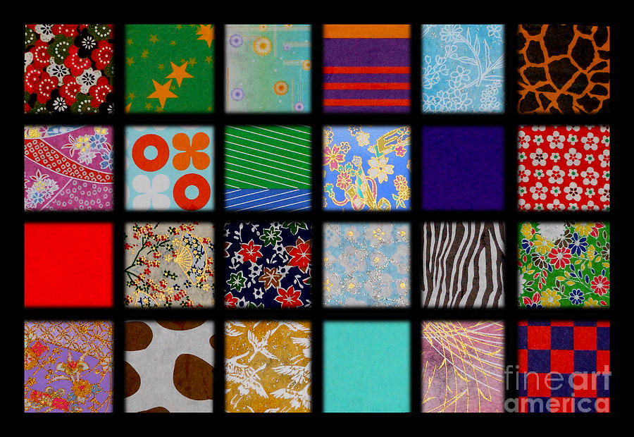 Origami Quilt Mixed Media by Christine Perry