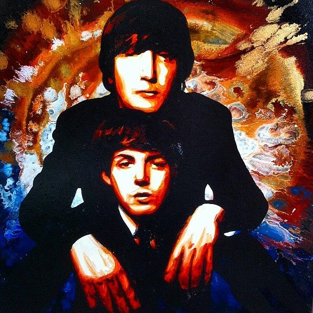 Original Beatles Painting 30'x30' Photograph by Ocean Clark - Pixels