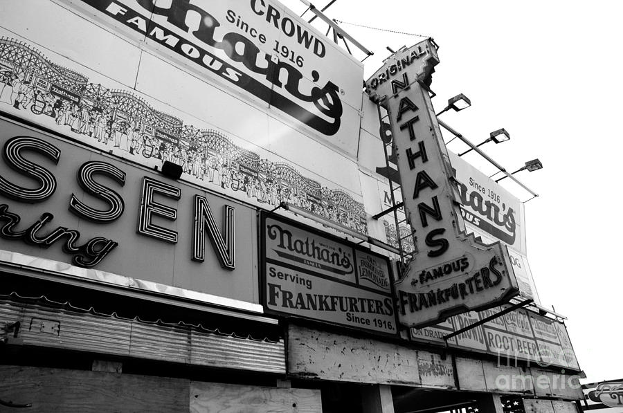 Original Famous - Nathans  Coney Island  Frankfurters Photograph by Susan Carella
