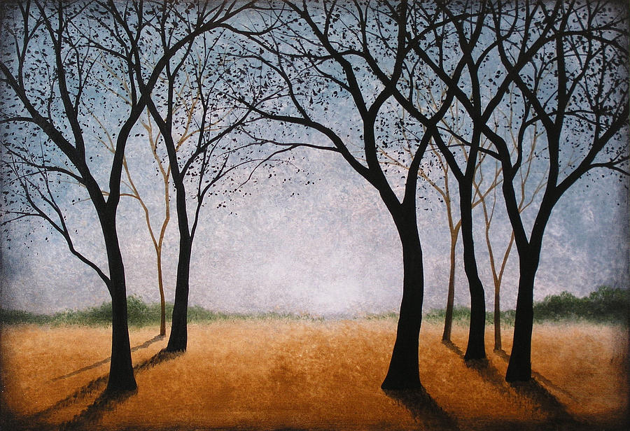 Original Landscape Painting Art ... Lengthening Shadows Painting by Amy Giacomelli