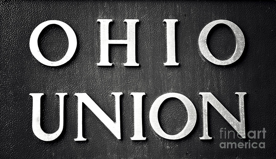 Black And White Photograph - Original Ohio Union by Rachel Barrett